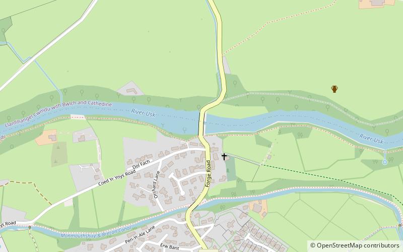 Llangynidr Bridge location map