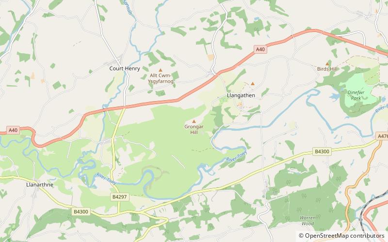 Grongar Hill location map