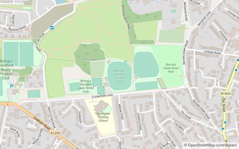 Cricket Field Lane location map