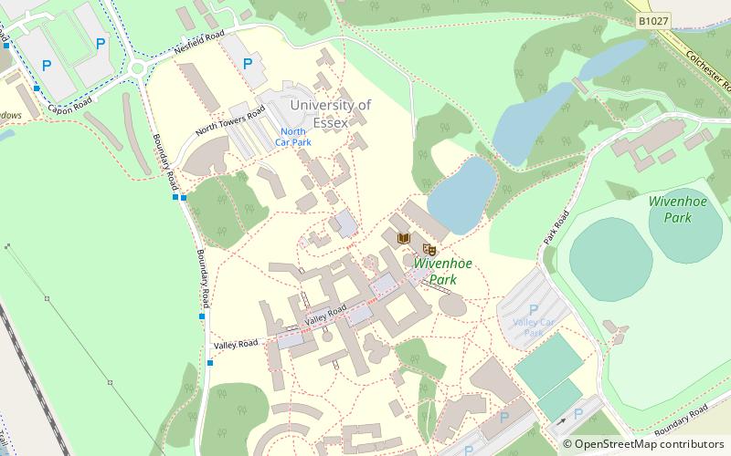 Wivenhoe Park location map