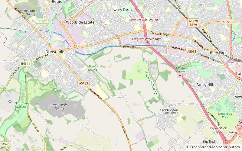 zouches farm transmitting station dunstable location map