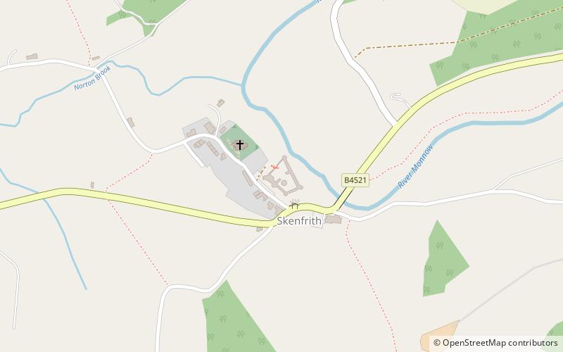Skenfrith Castle location map