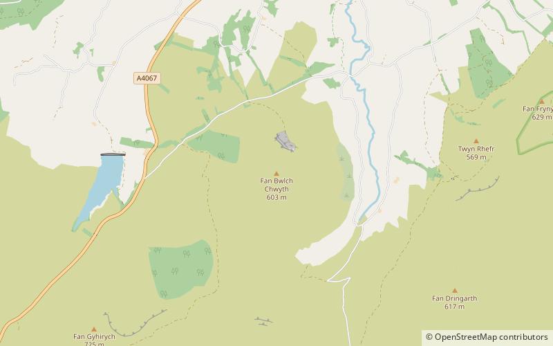 Fan Bwlch Chwyth location map