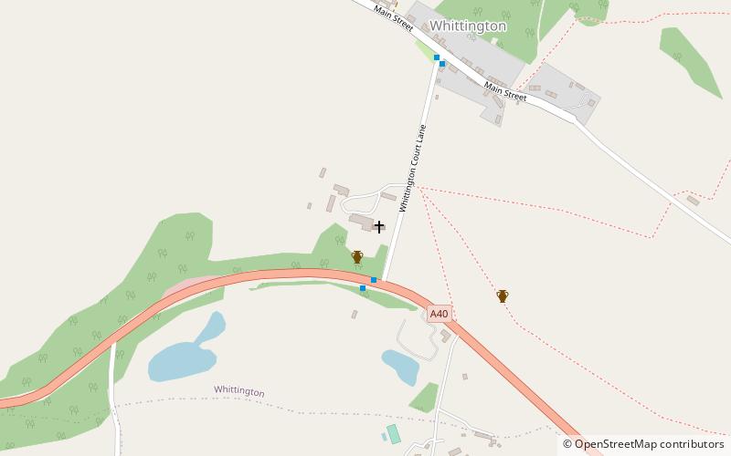 Whittington Court location map