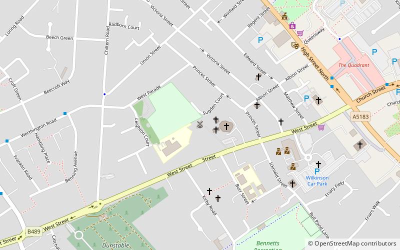 Dunstable Sea Cadets location map