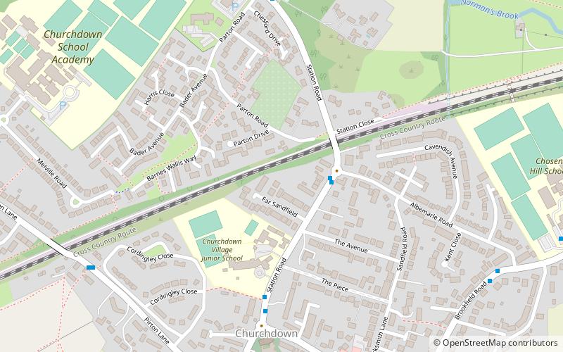 Churchdown location map