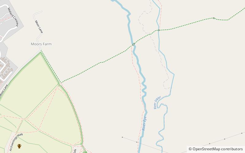 Salmonsbury Meadows SSSI location map