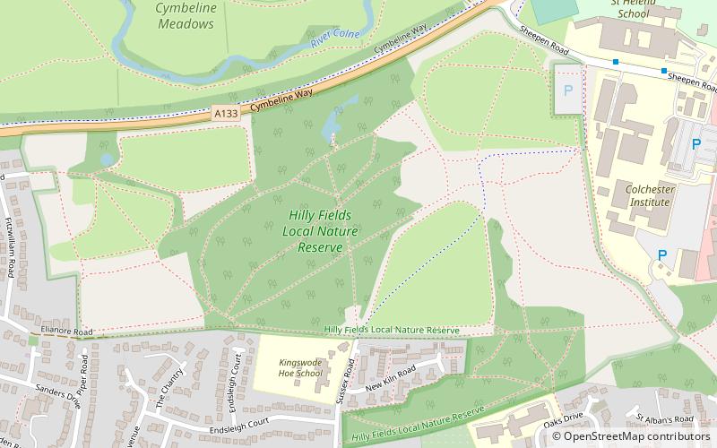 Hilly Fields location map