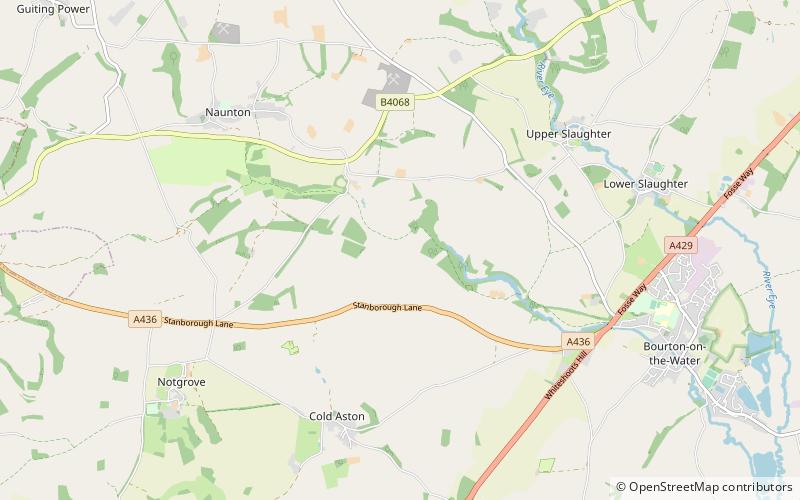 harford railway cutting bourton on the water location map