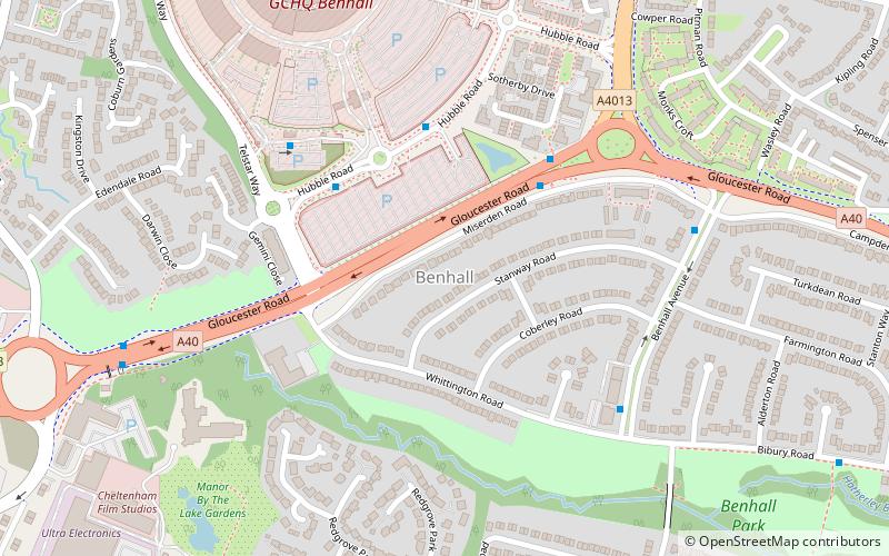 benhall cheltenham location map