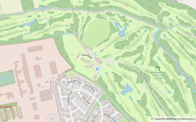 Brickhampton Court Golf Complex location map