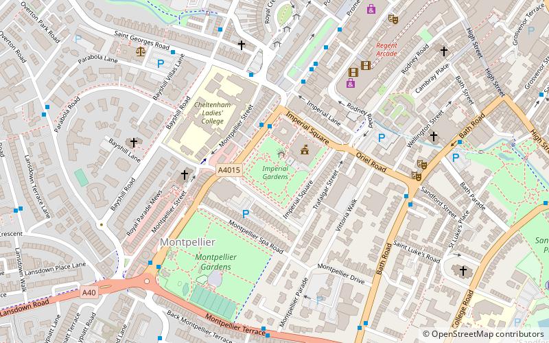 Imperial Gardens location map