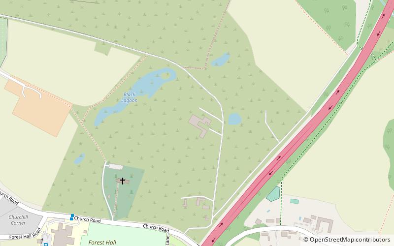 Stansted Hall location map