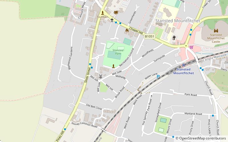 Stansted Mountfitchet Windmill location map