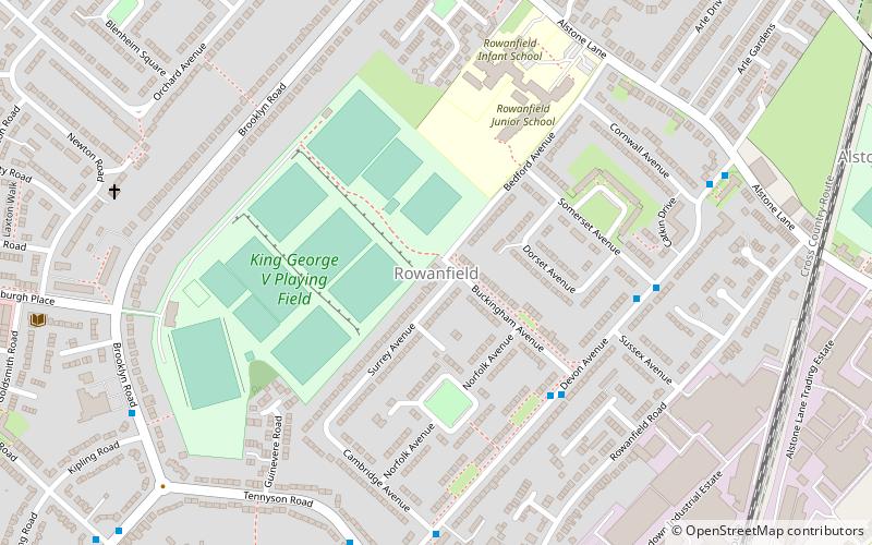 rowanfield cheltenham location map