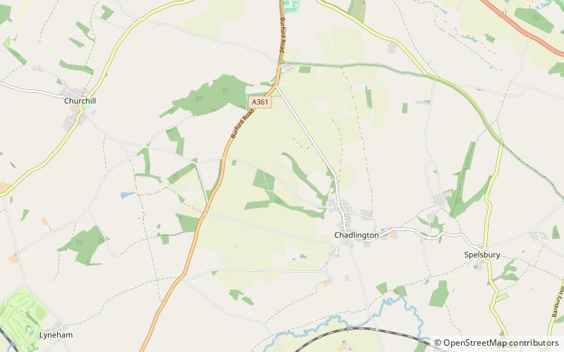 knollbury chipping norton location map