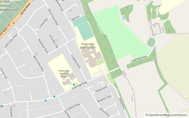 Putteridge location map