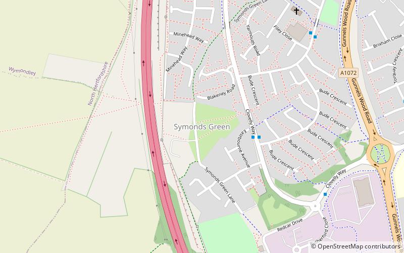 Symonds Green location map