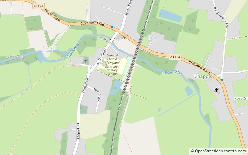 Chappel Viaduct location map