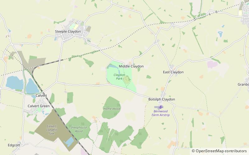 Claydon House location map