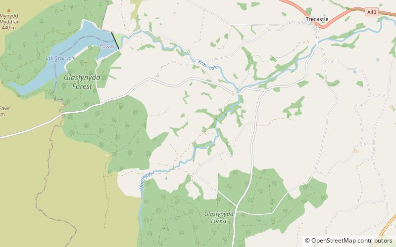 Cae Bryn-tywarch location map