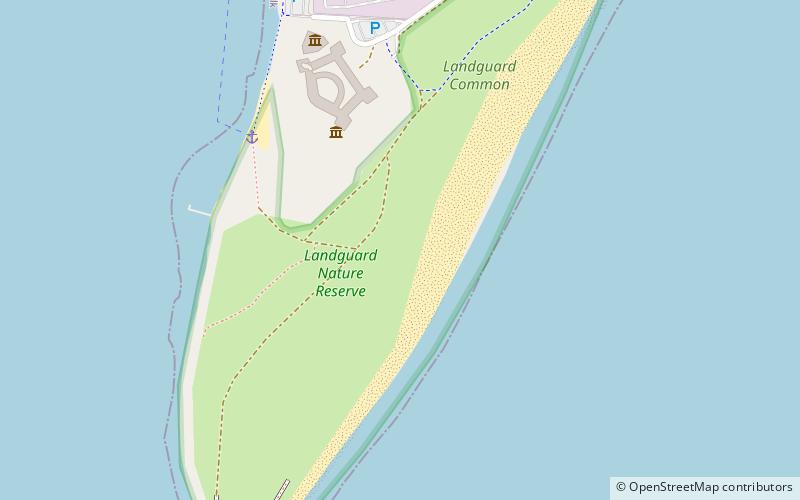 Landguard Common location map