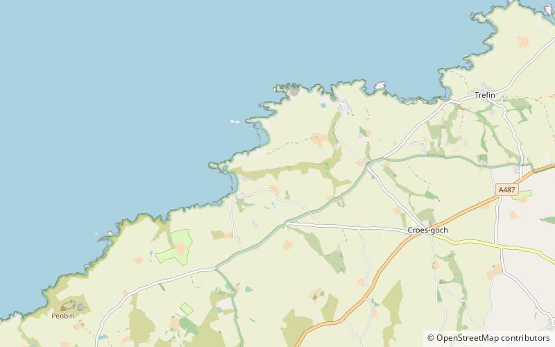 Portheiddy Moor location map