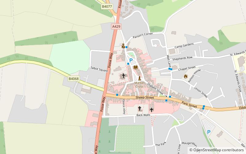 St Edward's Church location map