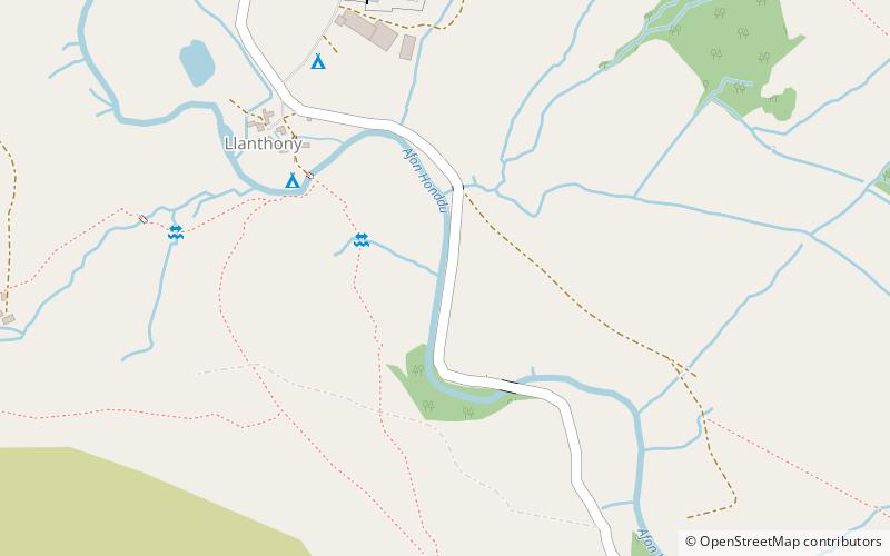 Vale of Ewyas location map