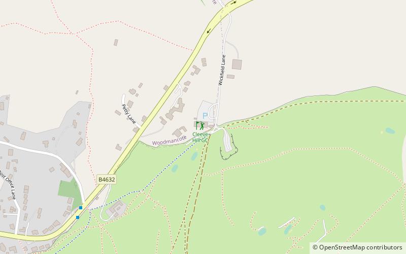 Cleeve Hill Golf Course location map
