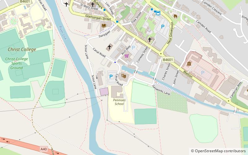 Theatr Brycheiniog location map