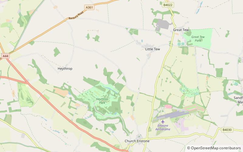 Heythrop Zoological Gardens location map