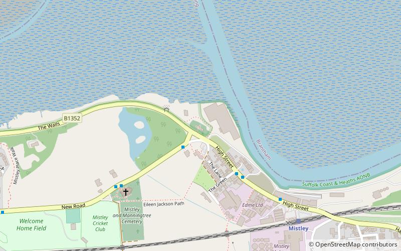 Mistley Towers location map