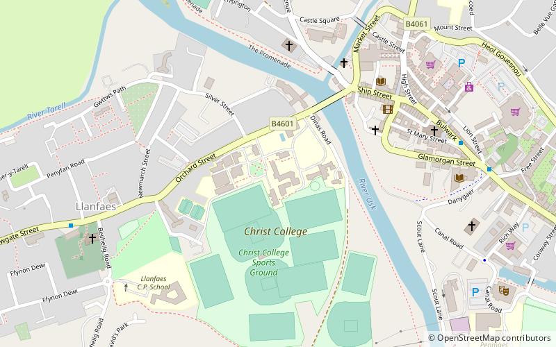 Christ College location map