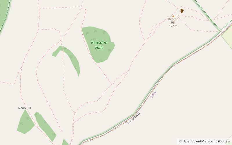 Deacon Hill SSSI location map