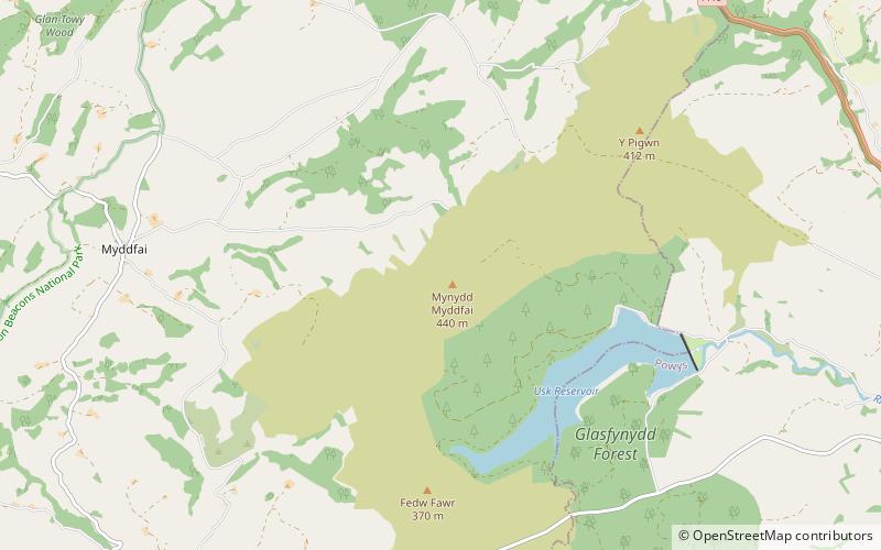 Mynydd Myddfai location map