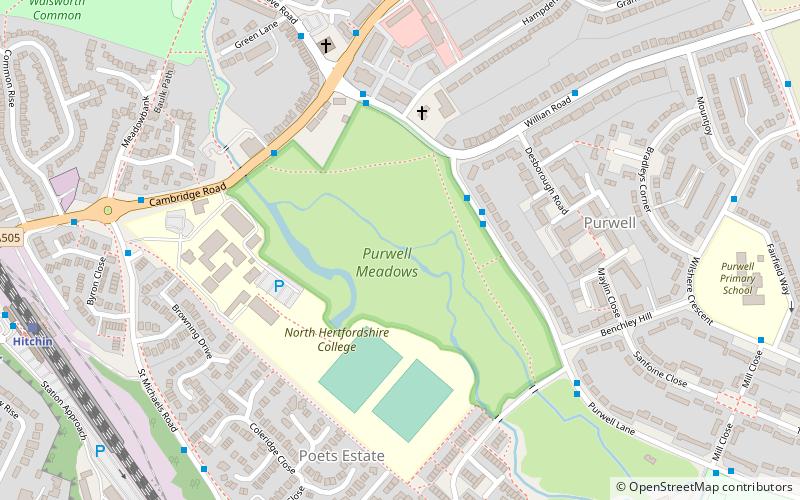 Purwell Meadows location map