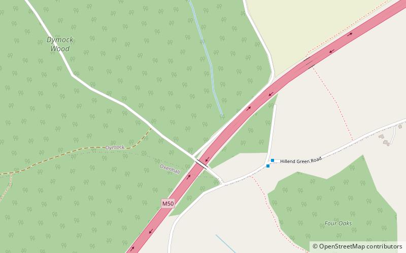 Dymock Woods SSSI location map