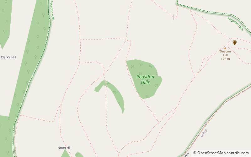 Pegsdon Hills and Hoo Bit location map