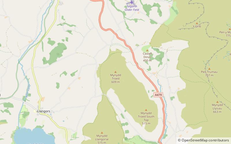 Mynydd Troed location map