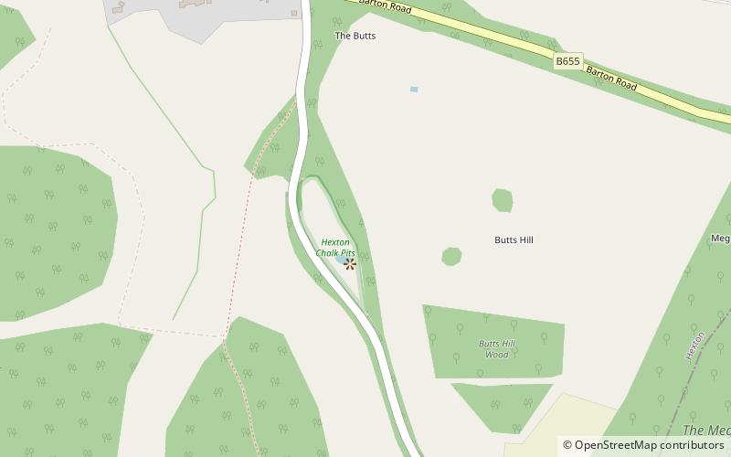 Hexton Chalk Pit location map