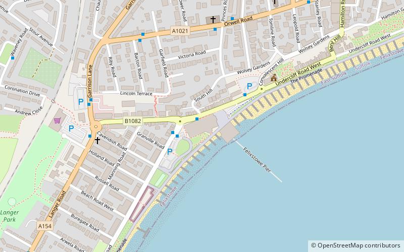 Felixstowe Pier location map