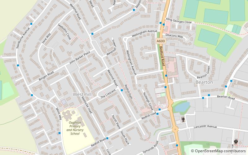 hitchin oughton location map