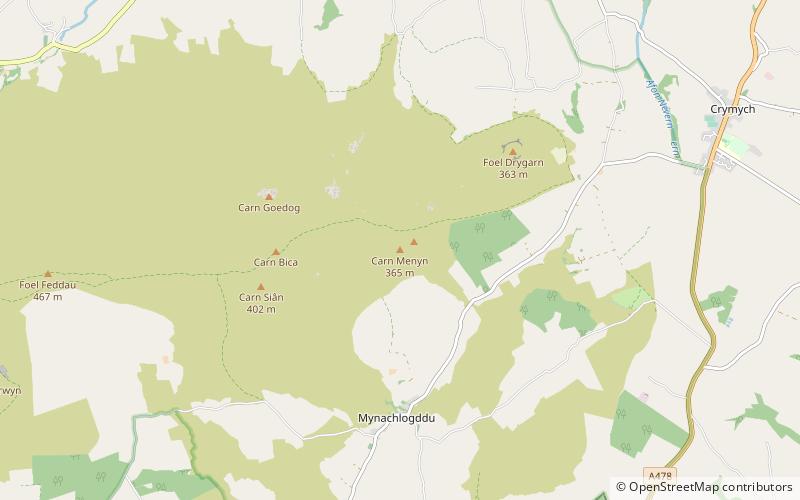Carn Menyn location map