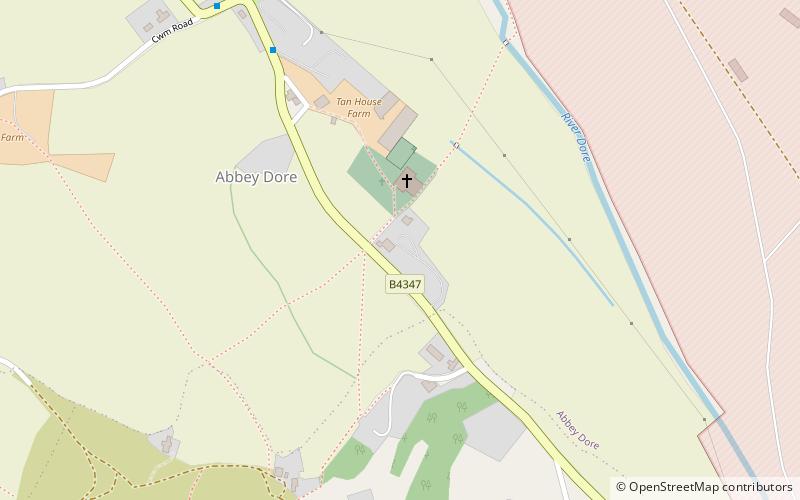 Dore Abbey location map