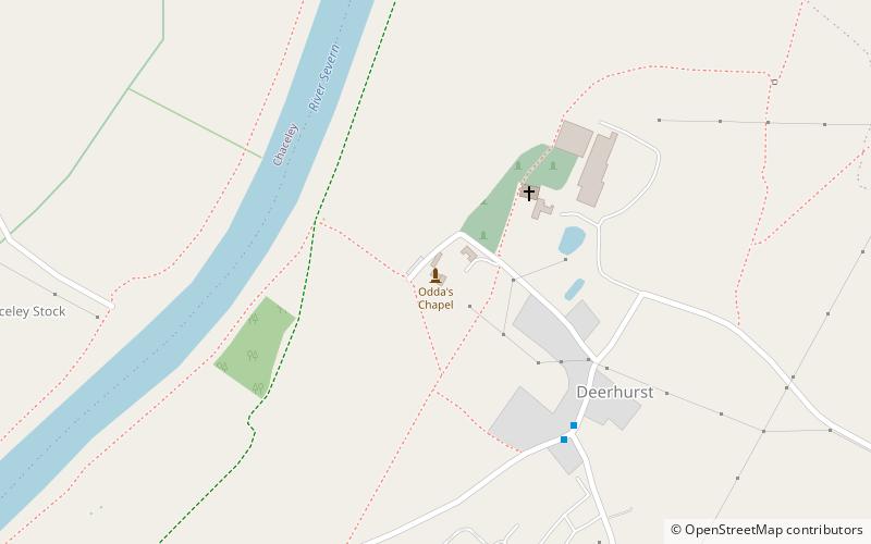 Odda's Chapel location map