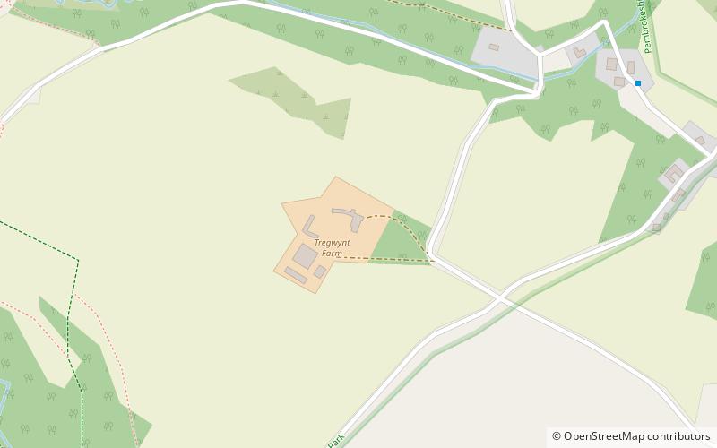 Tregwynt Mansion location map