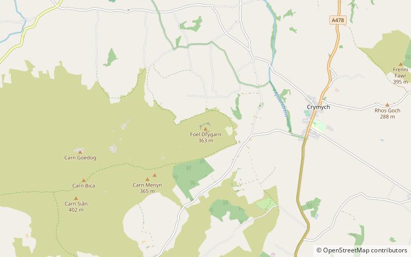 Foel Drygarn location map