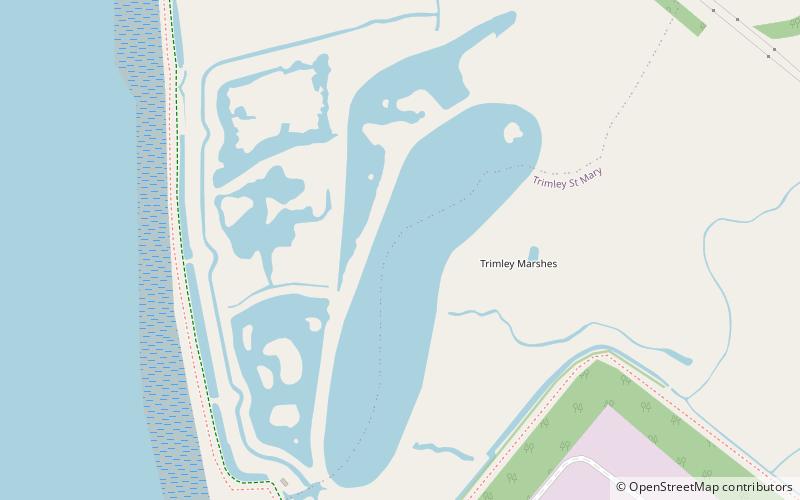 Trimley Marshes location map