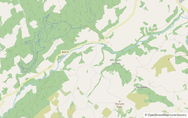 Llanfynydd location map